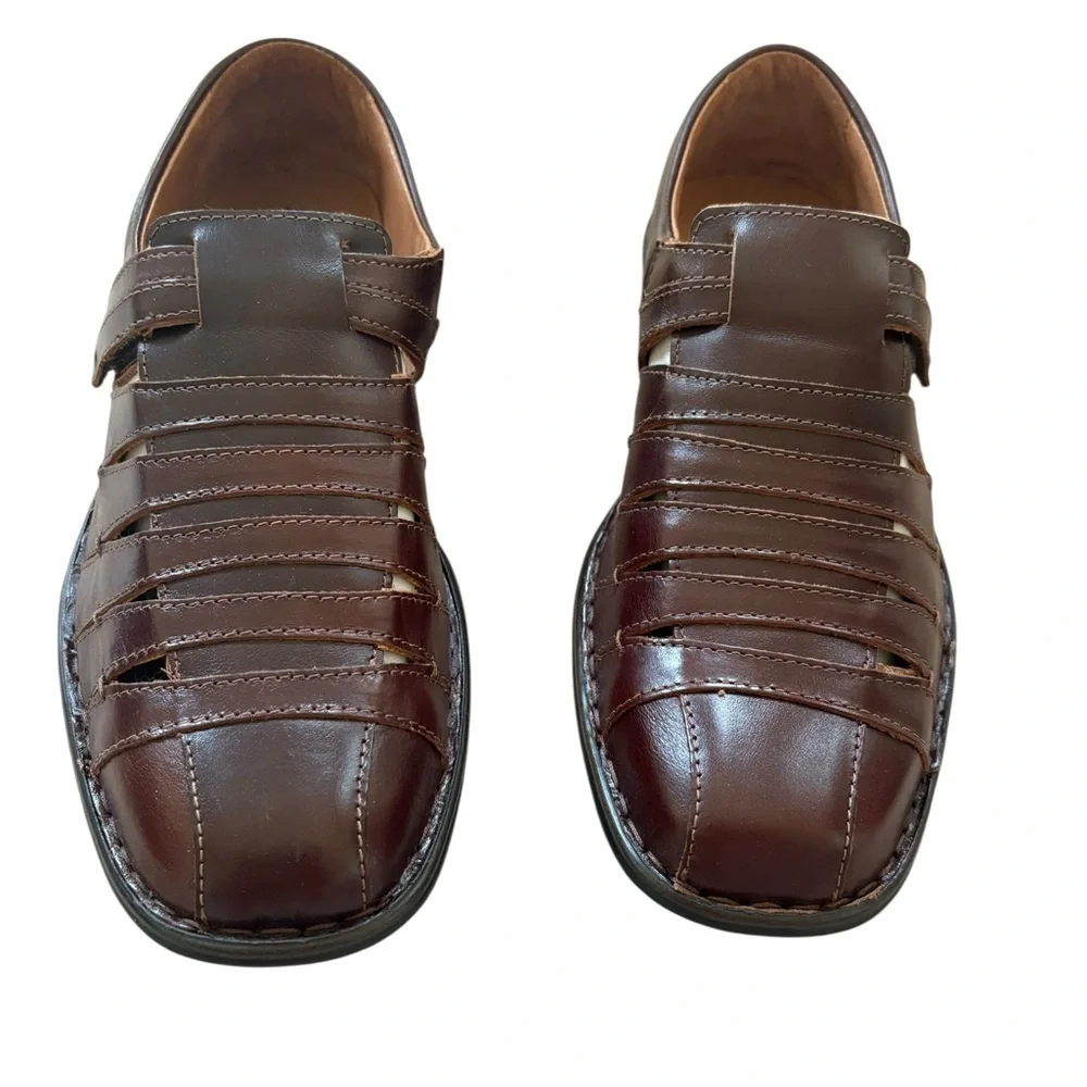 Josef Seibel Brown Leather Loafers Slip-Ons